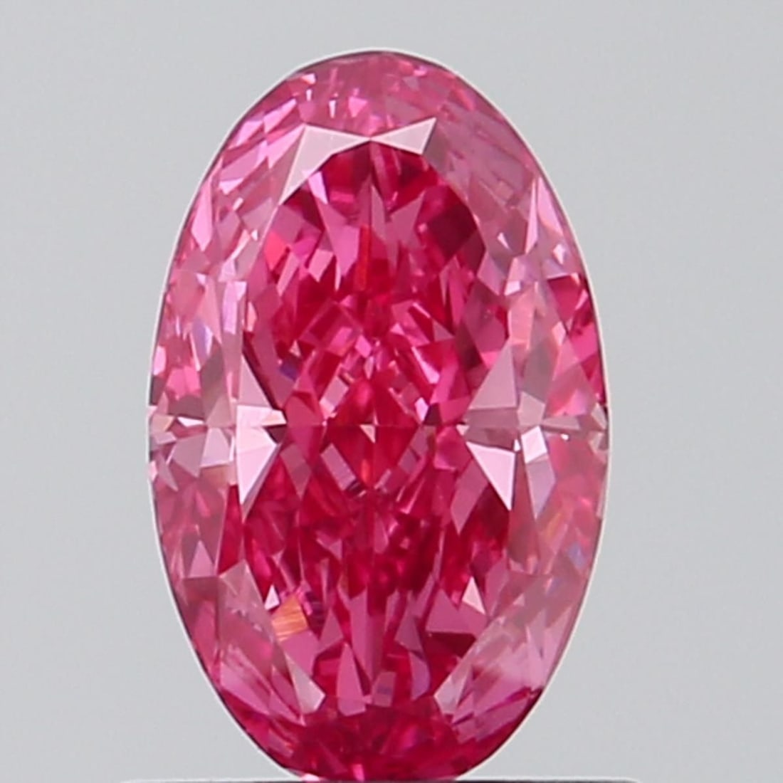 Loose Diamond - OVAL 1.01ct Fancy Intense Pink VS1: Loose Diamond - OVAL 1.01ct Fancy Intense Pink VS1 Source: This is a real non-mined Diamond that has been grown in a lab Shape: OVAL Carats: 1.01 Color: Fancy Intense Pink Certification: NONE Video: