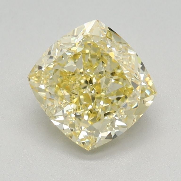Loose Diamond - CUSHION MODIFIED 1.06ct Fancy Yellow VS1: Loose Diamond - CUSHION MODIFIED 1.06ct Fancy Yellow VS1 Source: This is a real non-mined Diamond that has been grown in a lab Shape: CUSHION MODIFIED Carats: 1.06 Color: Fancy Yellow Certification: I