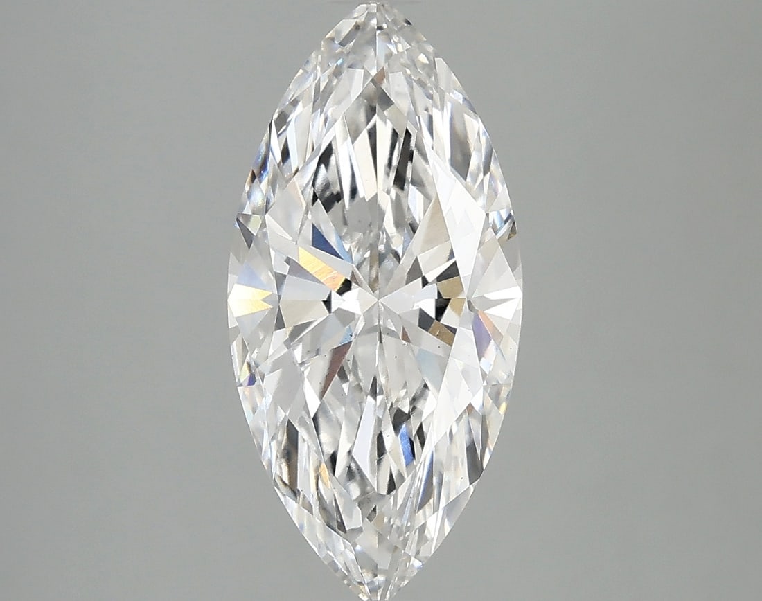 Loose Diamond - MARQUISE 2.37ct E VS1: Loose Diamond - MARQUISE 2.37ct E VS1 Source: This is a real non-mined Diamond that has been grown in a lab Shape: MARQUISE Carats: 2.37 Color: E Clarity: VS1 Certification: IGI Condition: Pre-Owned P