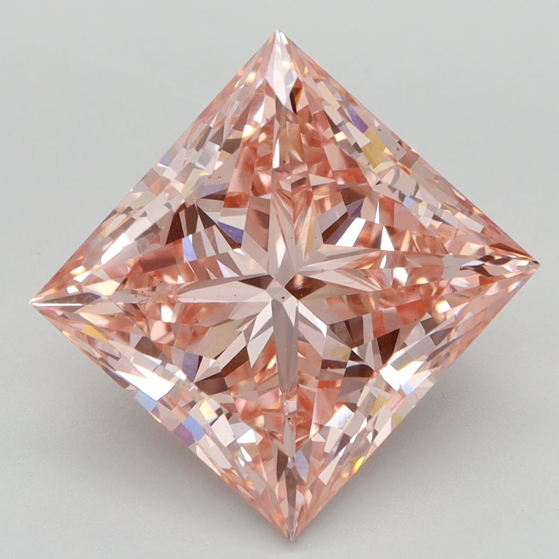 Loose Diamond - PRINCESS 5.4ct Fancy Intense Pink VS2: Loose Diamond - PRINCESS 5.4ct Fancy Intense Pink VS2 Source: This is a real non-mined Diamond that has been grown in a lab Shape: PRINCESS Carats: 5.4 Color: Fancy Intense Pink Certification: NONE Vi