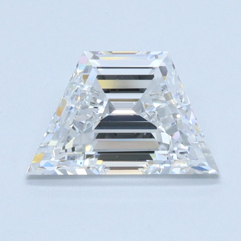 Loose Diamond - TRAPEZE STEP CUT 1.04ct D VS1: Loose Diamond - TRAPEZE STEP CUT 1.04ct D VS1 Source: This is a real non-mined Diamond that has been grown in a lab Shape: TRAPEZE STEP CUT Carats: 1.04 Color: D Clarity: VS1 Certification: IGI Condit
