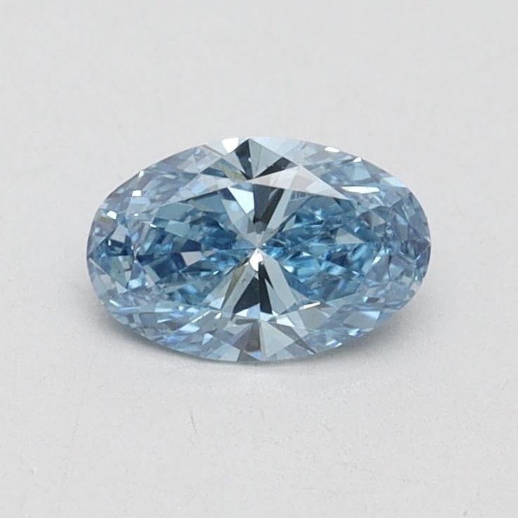 Loose Diamond - OVAL 0.5ct Fancy Vivid Blue VS2: Loose Diamond - OVAL 0.5ct Fancy Vivid Blue VS2 Source: This is a real non-mined Diamond that has been grown in a lab Shape: OVAL Carats: 0.5 Color: Fancy Vivid Blue Certification: IGI Video: