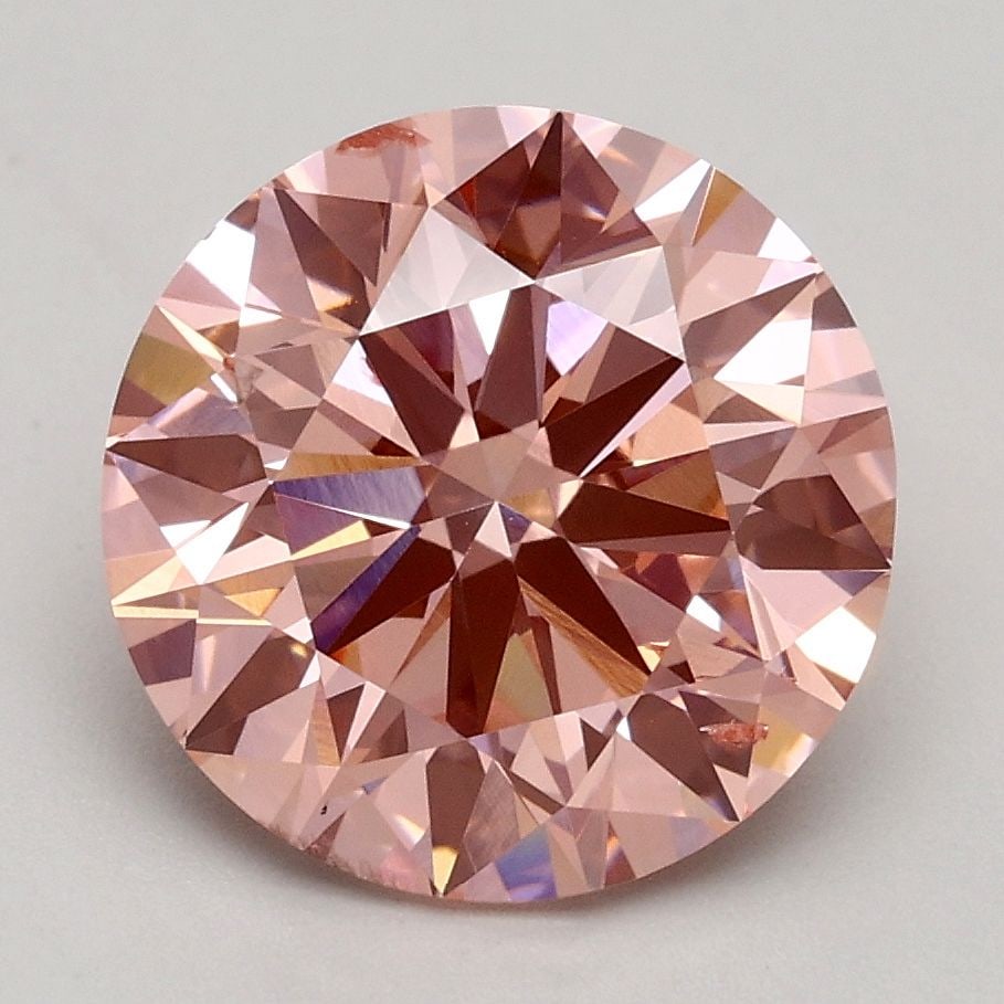 Ideal Loose Diamond - ROUND 2.5ct Fancy Intense Pink SI1: Ideal Loose Diamond - ROUND 2.5ct Fancy Intense Pink SI1 Source: This is a real non-mined Diamond that has been grown in a lab Shape: ROUND Carats: 2.5 Color: Fancy Intense Pink Certification: IGI Vid