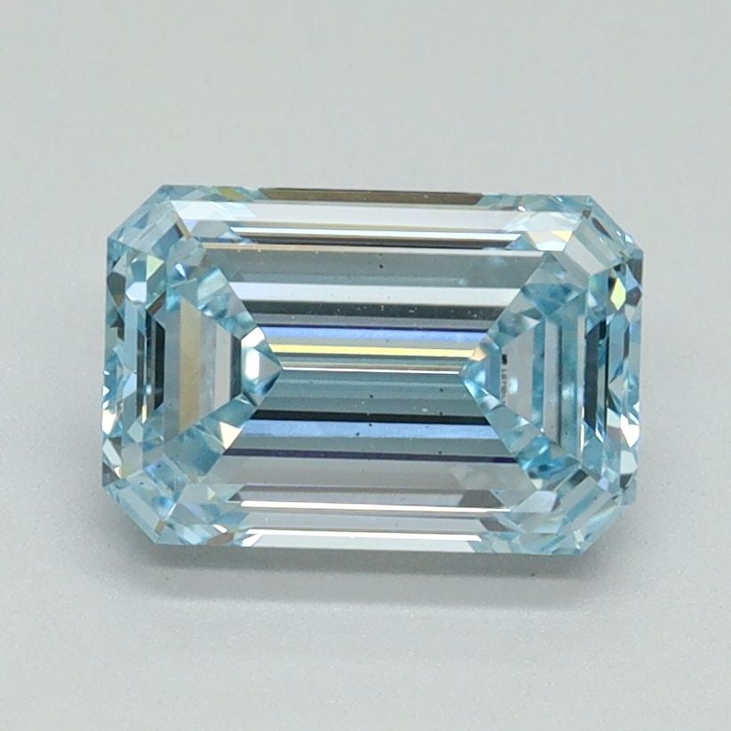 Loose Diamond - EMERALD 1.55ct Fancy Intense Blue VS2: Loose Diamond - EMERALD 1.55ct Fancy Intense Blue VS2 Source: This is a real non-mined Diamond that has been grown in a lab Shape: EMERALD Carats: 1.55 Color: Fancy Intense Blue Certification: IGI Vid