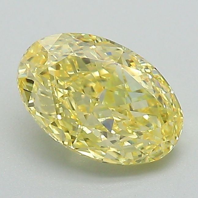 Loose Diamond - OVAL 1.22ct Fancy Intense Yellow VS1: Loose Diamond - OVAL 1.22ct Fancy Intense Yellow VS1 Source: This is a real non-mined Diamond that has been grown in a lab Shape: OVAL Carats: 1.22 Color: Fancy Intense Yellow Certification: IGI Video