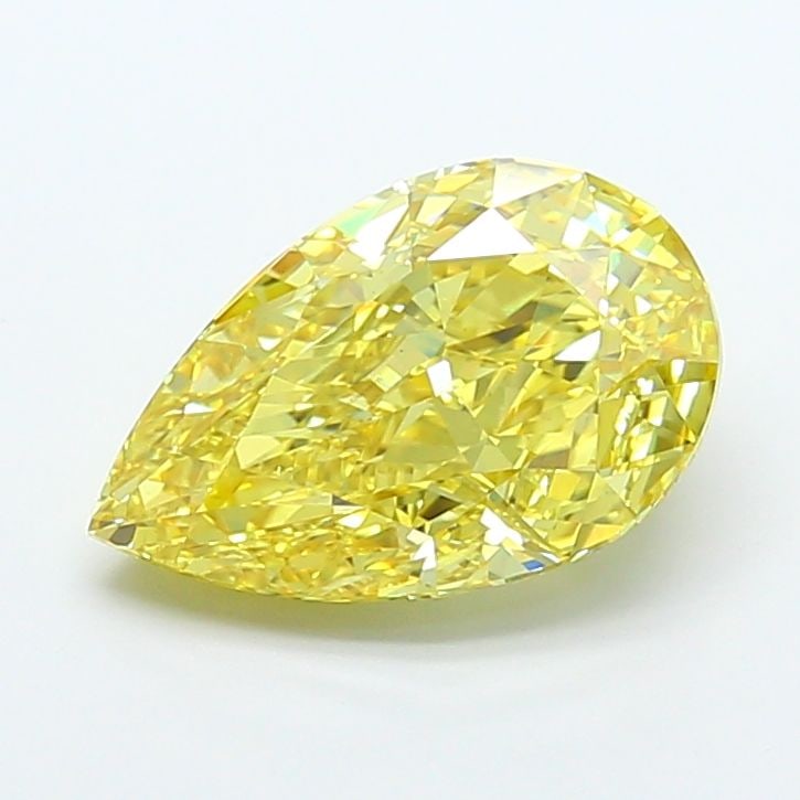 Loose Diamond - PEAR 6.1ct Fancy Vivid Yellow VS1: Loose Diamond - PEAR 6.1ct Fancy Vivid Yellow VS1 Source: This is a real non-mined Diamond that has been grown in a lab Shape: PEAR Carats: 6.1 Color: Fancy Vivid Yellow Certification: IGI Video: