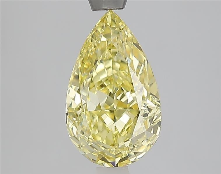 Loose Diamond - PEAR 2.04ct Fancy Intense Yellow VVS2: Loose Diamond - PEAR 2.04ct Fancy Intense Yellow VVS2 Source: This is a real non-mined Diamond that has been grown in a lab Shape: PEAR Carats: 2.04 Color: Fancy Intense Yellow Certification: IGI Vide