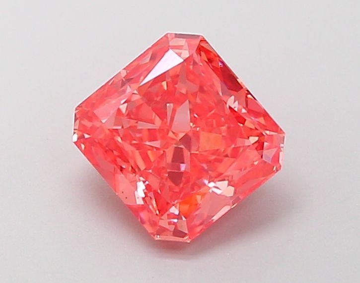 Loose Diamond - RADIANT 2.03ct Fancy Vivid Pink VS2: Loose Diamond - RADIANT 2.03ct Fancy Vivid Pink VS2 Source: This is a real non-mined Diamond that has been grown in a lab Shape: RADIANT Carats: 2.03 Color: Fancy Vivid Pink Certification: IGI Video:
