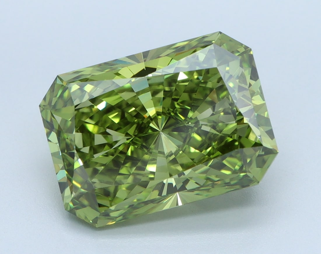 Loose Diamond - RADIANT 5ct FANCY VIVID GREEN VVS2 (1 of 1)