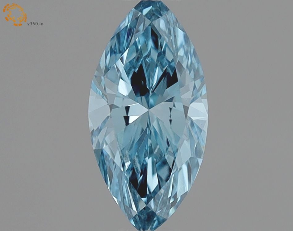 Loose Diamond - MARQUISE 0.36ct Fancy Vivid Blue VS1: Loose Diamond - MARQUISE 0.36ct Fancy Vivid Blue VS1 Source: This is a real non-mined Diamond that has been grown in a lab Shape: MARQUISE Carats: 0.36 Color: Fancy Vivid Blue Certification: IGI Video
