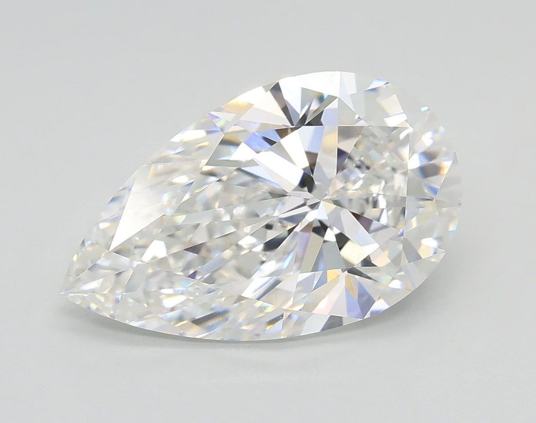 Loose Diamond - PEAR 3.06ct E VVS2: Loose Diamond - PEAR 3.06ct E VVS2 Source: This is a real non-mined Diamond that has been grown in a lab Shape: PEAR Carats: 3.06 Color: E Clarity: VVS2 Certification: GIA Video: