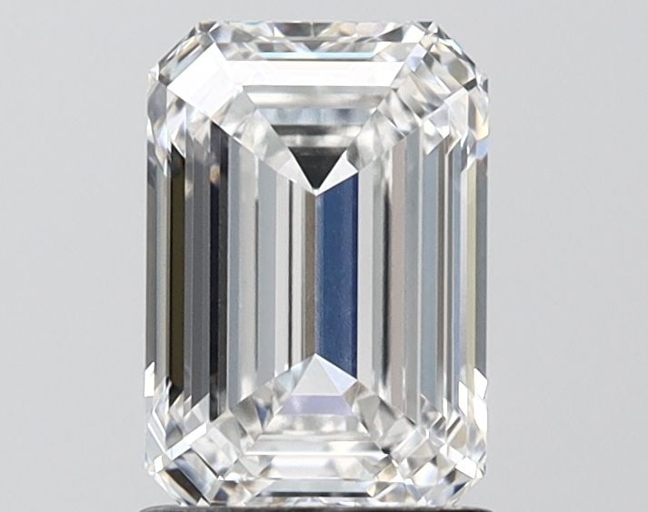 Loose Diamond - EMERALD 1.55ct E VVS1: Loose Diamond - EMERALD 1.55ct E VVS1 Source: This is a real non-mined Diamond that has been grown in a lab Shape: EMERALD Carats: 1.55 Color: E Clarity: VVS1 Certification: IGI Video: