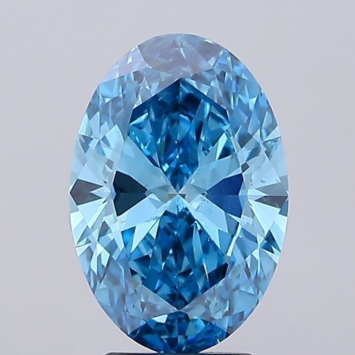 Loose Diamond - OVAL 3.55ct Fancy Vivid Blue SI1: Loose Diamond - OVAL 3.55ct Fancy Vivid Blue SI1 Source: This is a real non-mined Diamond that has been grown in a lab Shape: OVAL Carats: 3.55 Color: Fancy Vivid Blue Certification: IGI Video: