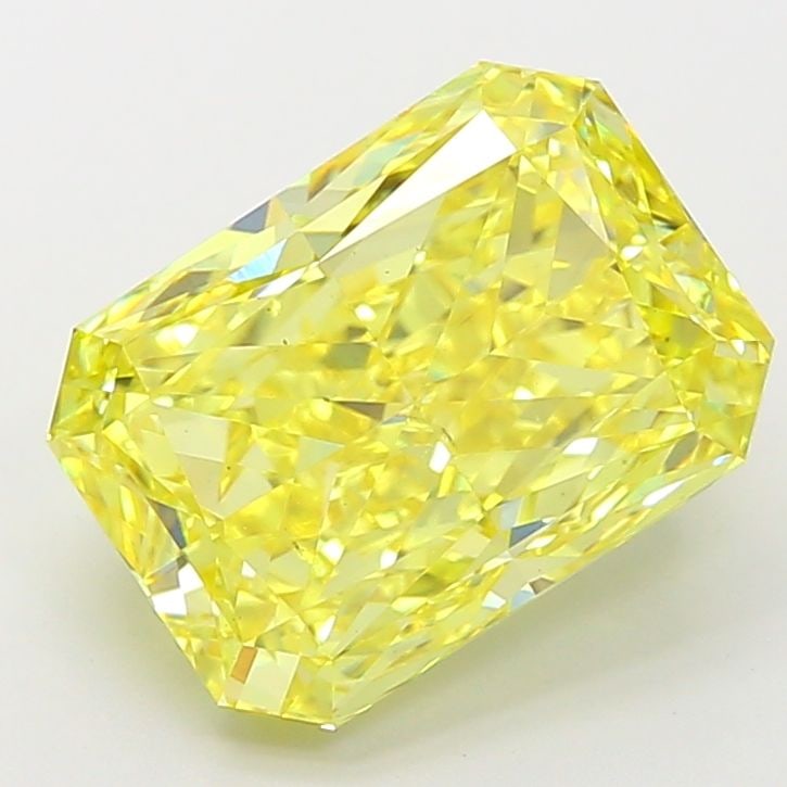 Loose Diamond - RADIANT 6.01ct Fancy Vivid Yellow VS2: Loose Diamond - RADIANT 6.01ct Fancy Vivid Yellow VS2 Source: This is a real non-mined Diamond that has been grown in a lab Shape: RADIANT Carats: 6.01 Color: Fancy Vivid Yellow Certification: IGI Vid