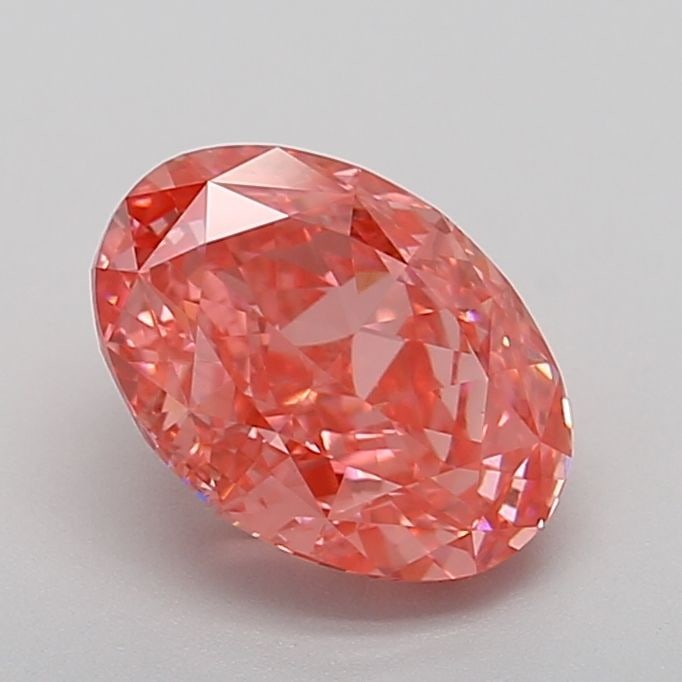 Loose Diamond - OVAL 2.52ct Fancy Vivid Pink VS1: Loose Diamond - OVAL 2.52ct Fancy Vivid Pink VS1 Source: This is a real non-mined Diamond that has been grown in a lab Shape: OVAL Carats: 2.52 Color: Fancy Vivid Pink Certification: IGI Video: