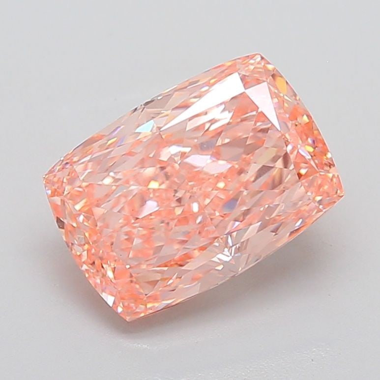 Loose Diamond - CUSHION MODIFIED 5.85ct Fancy Intense Orangey Pink VS1: Loose Diamond - CUSHION MODIFIED 5.85ct Fancy Intense Orangey Pink VS1 Source: This is a real non-mined Diamond that has been grown in a lab Shape: CUSHION MODIFIED Carats: 5.85 Color: Fancy Intense O