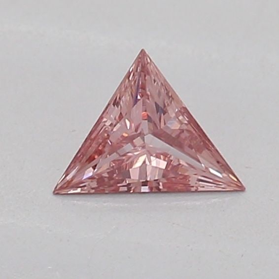 Loose Diamond - TRIANGULAR 0.15ct Fancy Vivid Pink SI2: Loose Diamond - TRIANGULAR 0.15ct Fancy Vivid Pink SI2 Source: This is a real non-mined Diamond that has been grown in a lab Shape: TRIANGULAR Carats: 0.15 Color: Fancy Vivid Pink Certification: IGI