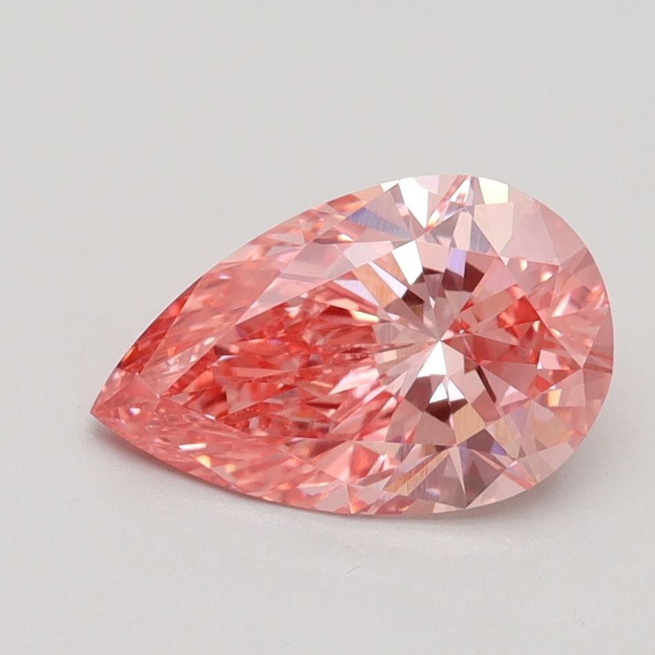 Loose Diamond - PEAR 1.55ct Fancy Vivid Pink VVS2: Loose Diamond - PEAR 1.55ct Fancy Vivid Pink VVS2 Source: This is a real non-mined Diamond that has been grown in a lab Shape: PEAR Carats: 1.55 Color: Fancy Vivid Pink Certification: IGI Video: