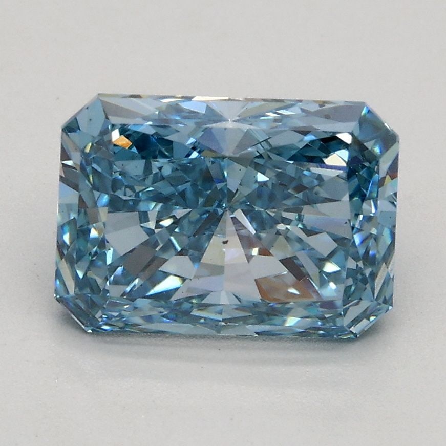 Loose Diamond - RADIANT 1.78ct Fancy Vivid Blue VS2: Loose Diamond - RADIANT 1.78ct Fancy Vivid Blue VS2 Source: This is a real non-mined Diamond that has been grown in a lab Shape: RADIANT Carats: 1.78 Color: Fancy Vivid Blue Certification: IGI Video: