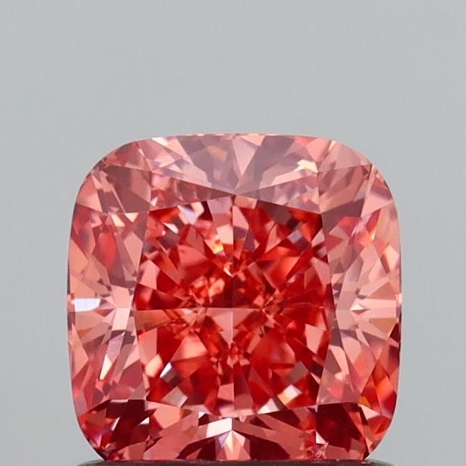 Loose Diamond - CUSHION MODIFIED 1.02ct Fancy Vivid Orangey Pink VS2: Loose Diamond - CUSHION MODIFIED 1.02ct Fancy Vivid Orangey Pink VS2 Source: This is a real non-mined Diamond that has been grown in a lab Shape: CUSHION MODIFIED Carats: 1.02 Color: Fancy Vivid Orang