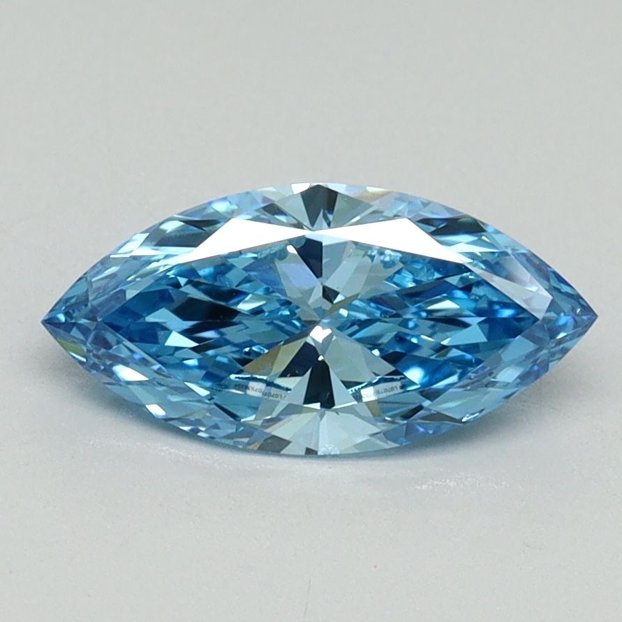 Loose Diamond - MARQUISE 0.98ct Fancy Vivid Blue VS2: Loose Diamond - MARQUISE 0.98ct Fancy Vivid Blue VS2 Source: This is a real non-mined Diamond that has been grown in a lab Shape: MARQUISE Carats: 0.98 Color: Fancy Vivid Blue Certification: IGI Video