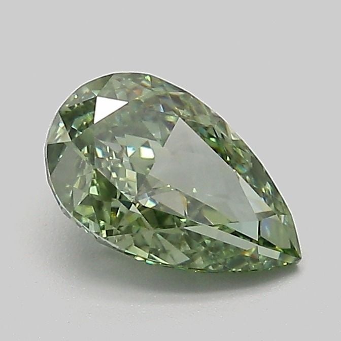 Loose Diamond - PEAR 1.02ct Fancy Vivid Green VVS2: Loose Diamond - PEAR 1.02ct Fancy Vivid Green VVS2 Source: This is a real non-mined Diamond that has been grown in a lab Shape: PEAR Carats: 1.02 Color: Fancy Vivid Green Certification: IGI Video: