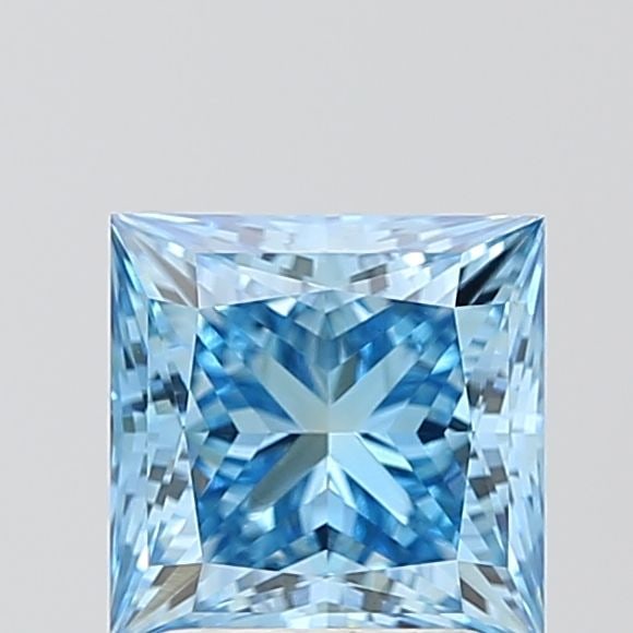 Loose Diamond - PRINCESS 2.22ct Fancy Vivid Blue VS2: Loose Diamond - PRINCESS 2.22ct Fancy Vivid Blue VS2 Source: This is a real non-mined Diamond that has been grown in a lab Shape: PRINCESS Carats: 2.22 Color: Fancy Vivid Blue Certification: IGI Video