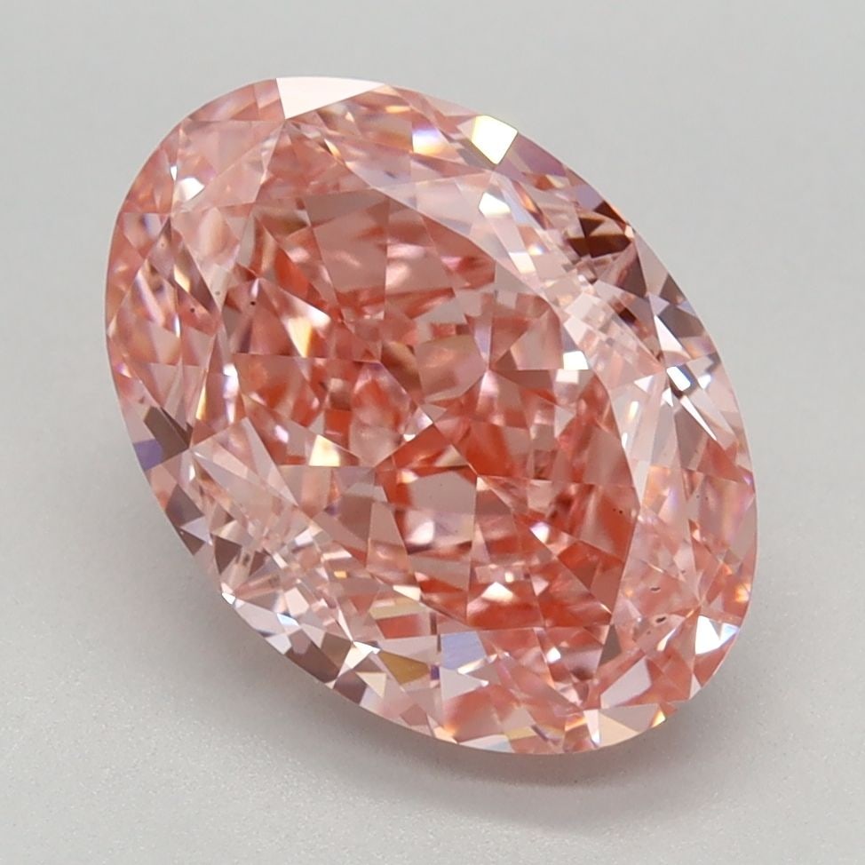 Loose Diamond - OVAL 2.92ct Fancy Vivid Pink VS2: Loose Diamond - OVAL 2.92ct Fancy Vivid Pink VS2 Source: This is a real non-mined Diamond that has been grown in a lab Shape: OVAL Carats: 2.92 Color: Fancy Vivid Pink Certification: IGI Video: