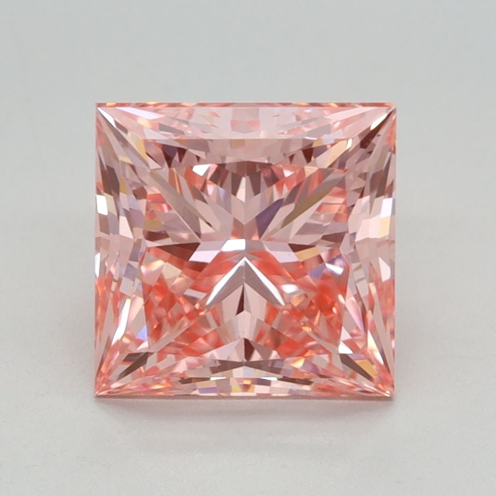 Loose Diamond - PRINCESS 2.2ct Fancy Vivid Pink VVS2: Loose Diamond - PRINCESS 2.2ct Fancy Vivid Pink VVS2 Source: This is a real non-mined Diamond that has been grown in a lab Shape: PRINCESS Carats: 2.2 Color: Fancy Vivid Pink Certification: IGI Video:
