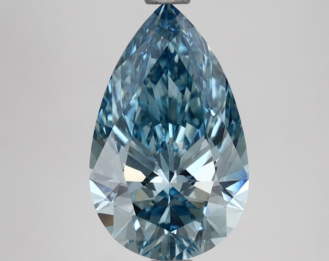 Loose Diamond - PEAR 2.67ct Fancy Vivid Blue VS1: Loose Diamond - PEAR 2.67ct Fancy Vivid Blue VS1 Source: This is a real non-mined Diamond that has been grown in a lab Shape: PEAR Carats: 2.67 Color: Fancy Vivid Blue Certification: IGI Video: