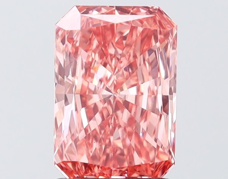 Loose Diamond - RADIANT 1.66ct Fancy Vivid Pink VS2: Loose Diamond - RADIANT 1.66ct Fancy Vivid Pink VS2 Source: This is a real non-mined Diamond that has been grown in a lab Shape: RADIANT Carats: 1.66 Color: Fancy Vivid Pink Certification: IGI Video: