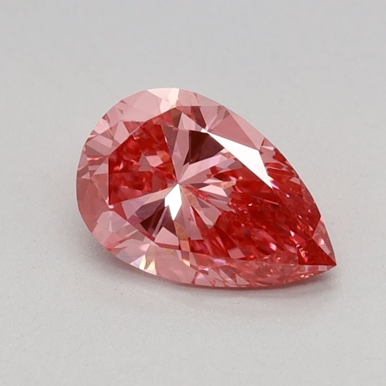Loose Diamond - PEAR 0.53ct Fancy Vivid Pink VS1: Loose Diamond - PEAR 0.53ct Fancy Vivid Pink VS1 Source: This is a real non-mined Diamond that has been grown in a lab Shape: PEAR Carats: 0.53 Color: Fancy Vivid Pink Certification: IGI Video: