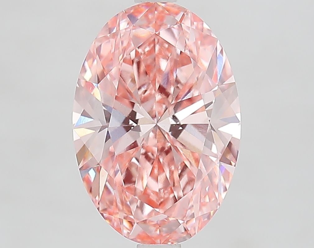 Loose Diamond - OVAL 3.0ct Fancy Vivid Pink VS1: Loose Diamond - OVAL 3.0ct Fancy Vivid Pink VS1 Source: This is a real non-mined Diamond that has been grown in a lab Shape: OVAL Carats: 3.0 Color: Fancy Vivid Pink Certification: IGI Video: