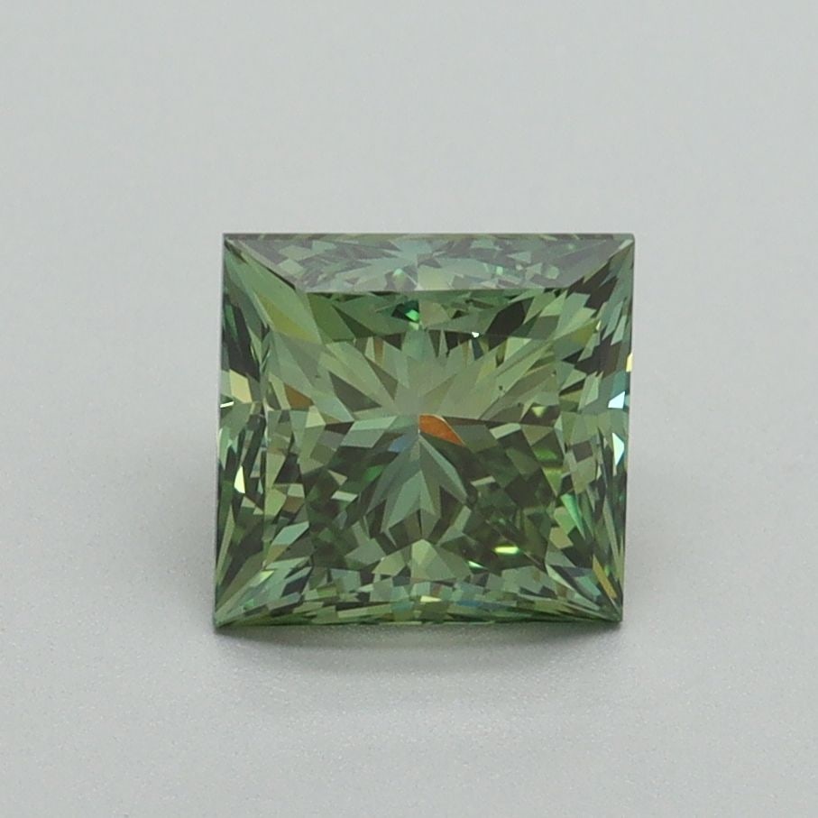 Loose Diamond - PRINCESS 1.54ct Fancy Vivid Green VS2: Loose Diamond - PRINCESS 1.54ct Fancy Vivid Green VS2 Source: This is a real non-mined Diamond that has been grown in a lab Shape: PRINCESS Carats: 1.54 Color: Fancy Vivid Green Certification: IGI