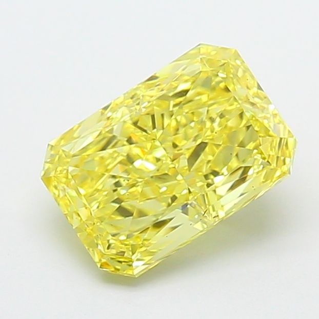 Loose Diamond - RADIANT 2.53ct Fancy Vivid Yellow VS2: Loose Diamond - RADIANT 2.53ct Fancy Vivid Yellow VS2 Source: This is a real non-mined Diamond that has been grown in a lab Shape: RADIANT Carats: 2.53 Color: Fancy Vivid Yellow Certification: IGI Vid