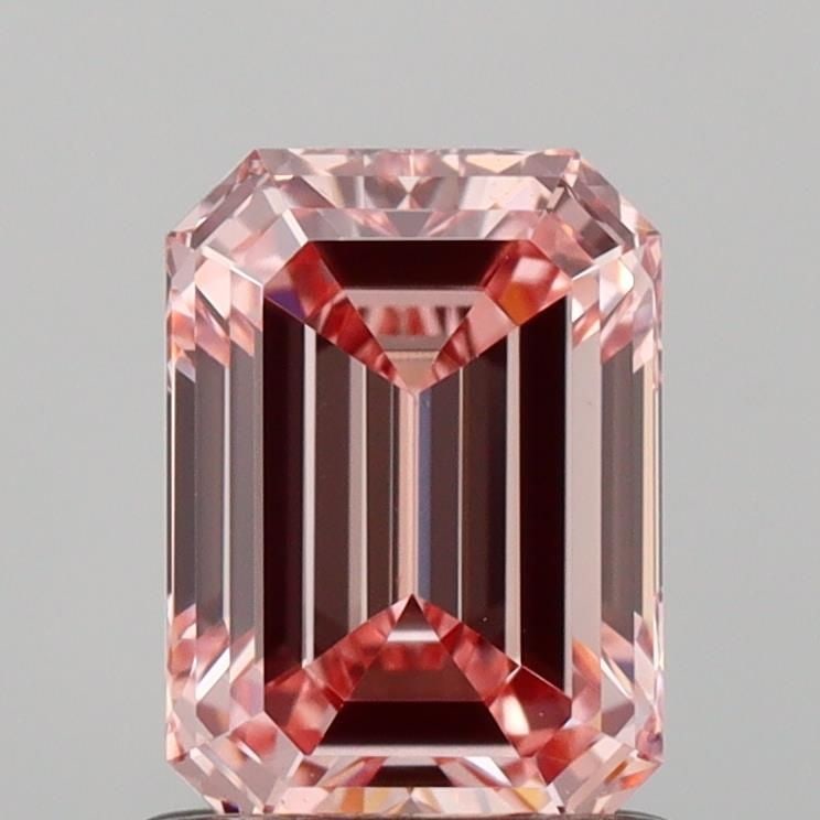 Loose Diamond - EMERALD 1.03ct Fancy Intense Pink VS1: Loose Diamond - EMERALD 1.03ct Fancy Intense Pink VS1 Source: This is a real non-mined Diamond that has been grown in a lab Shape: EMERALD Carats: 1.03 Color: Fancy Intense Pink Certification: IGI Vid