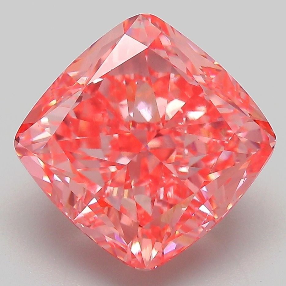 Loose Diamond - CUSHION MODIFIED 6.19ct Fancy Vivid Pink VS1: Loose Diamond - CUSHION MODIFIED 6.19ct Fancy Vivid Pink VS1 Source: This is a real non-mined Diamond that has been grown in a lab Shape: CUSHION MODIFIED Carats: 6.19 Color: Fancy Vivid Pink Certific