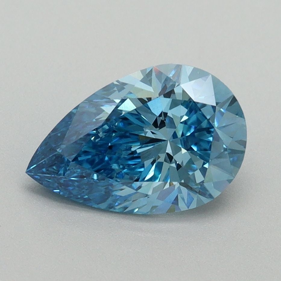 Loose Diamond - PEAR 1.57ct Fancy Vivid Blue VVS2: Loose Diamond - PEAR 1.57ct Fancy Vivid Blue VVS2 Source: This is a real non-mined Diamond that has been grown in a lab Shape: PEAR Carats: 1.57 Color: Fancy Vivid Blue Certification: IGI Video: