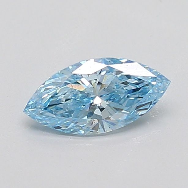 Loose Diamond - MARQUISE 0.5ct Fancy Intense Blue SI2: Loose Diamond - MARQUISE 0.5ct Fancy Intense Blue SI2 Source: This is a real non-mined Diamond that has been grown in a lab Shape: MARQUISE Carats: 0.5 Color: Fancy Intense Blue Certification: NONE PL