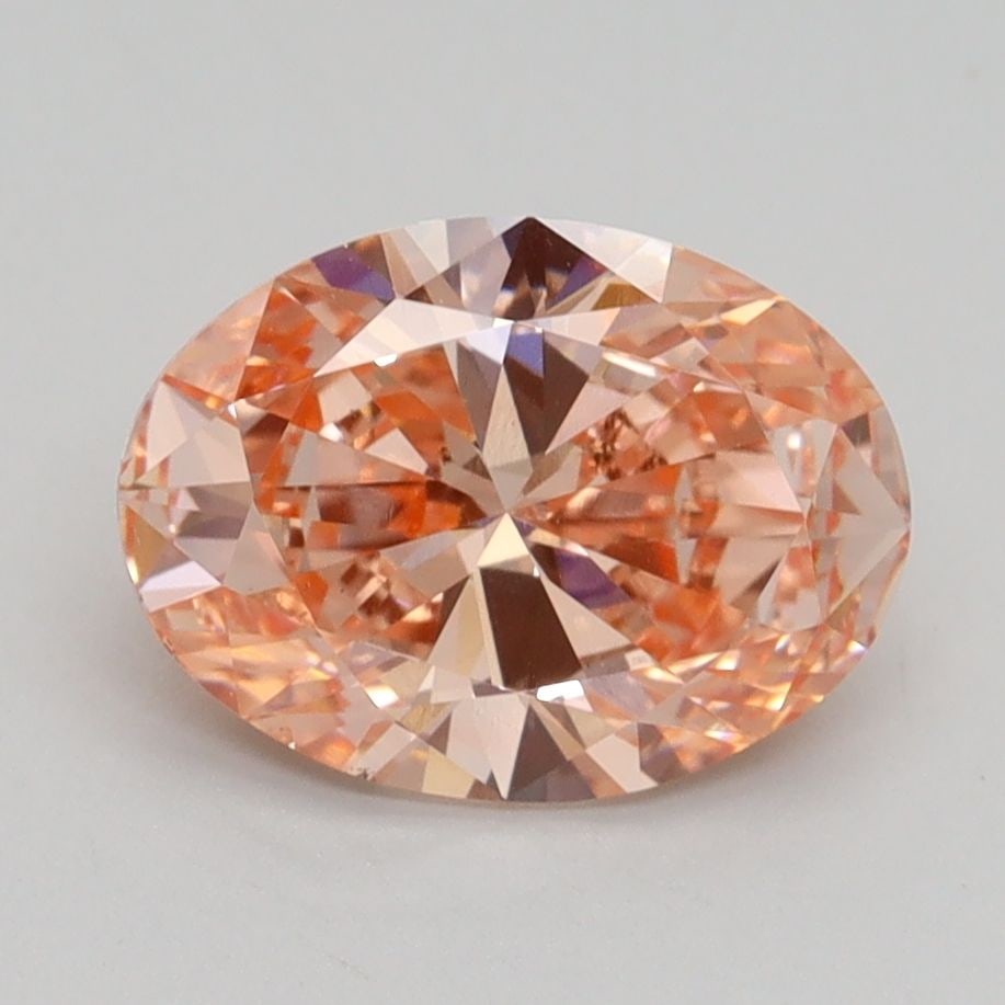 Loose Diamond - OVAL 1.9ct Fancy Intense Orangey Pink VS2: Loose Diamond - OVAL 1.9ct Fancy Intense Orangey Pink VS2 Source: This is a real non-mined Diamond that has been grown in a lab Shape: OVAL Carats: 1.9 Color: Fancy Intense Orangey Pink Certification: