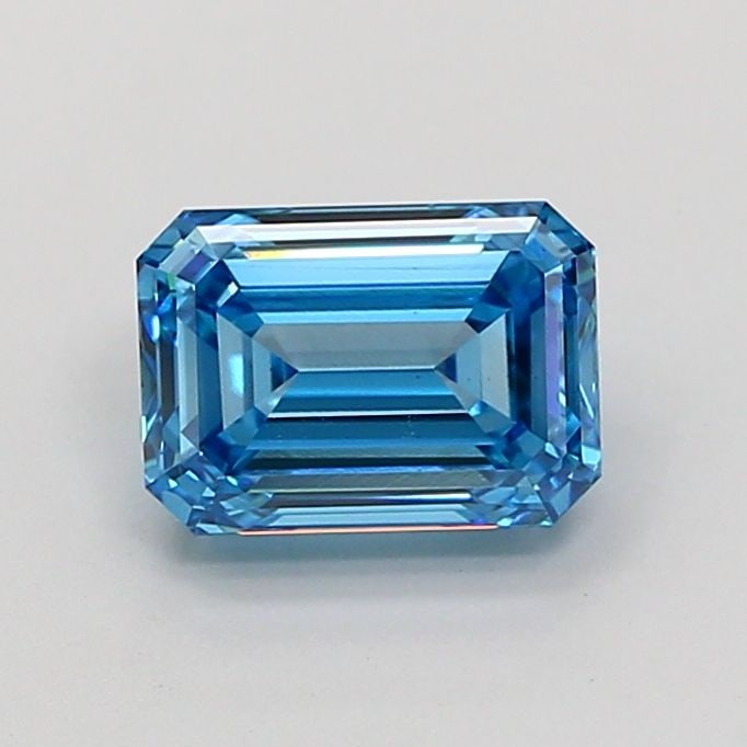 Loose Diamond - EMERALD 1.92ct Fancy Vivid Blue VS1: Loose Diamond - EMERALD 1.92ct Fancy Vivid Blue VS1 Source: This is a real non-mined Diamond that has been grown in a lab Shape: EMERALD Carats: 1.92 Color: Fancy Vivid Blue Certification: IGI Video: