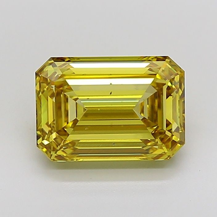 Loose Diamond - EMERALD 5.11ct Fancy Vivid Yellow VS2: Loose Diamond - EMERALD 5.11ct Fancy Vivid Yellow VS2 Source: This is a real non-mined Diamond that has been grown in a lab Shape: EMERALD Carats: 5.11 Color: Fancy Vivid Yellow Certification: IGI Vid