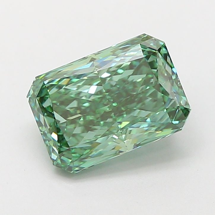 Loose Diamond - RADIANT 2.09ct Fancy Vivid Green VS1: Loose Diamond - RADIANT 2.09ct Fancy Vivid Green VS1 Source: This is a real non-mined Diamond that has been grown in a lab Shape: RADIANT Carats: 2.09 Color: Fancy Vivid Green Certification: IGI Video