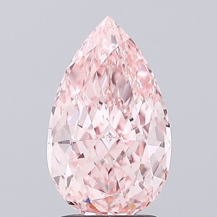 Loose Diamond - PEAR 2.04ct Fancy Vivid Pink VVS2: Loose Diamond - PEAR 2.04ct Fancy Vivid Pink VVS2 Source: This is a real non-mined Diamond that has been grown in a lab Shape: PEAR Carats: 2.04 Color: Fancy Vivid Pink Certification: IGI Video: