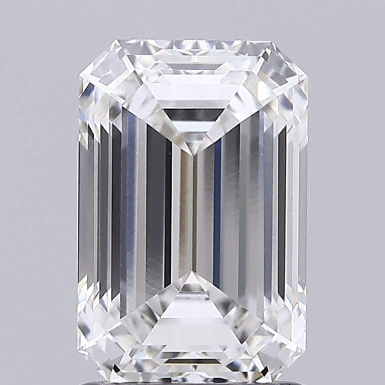 Loose Diamond - EMERALD 1.9ct D VVS2: Loose Diamond - EMERALD 1.9ct D VVS2 Source: This is a real non-mined Diamond that has been grown in a lab Shape: EMERALD Carats: 1.9 Color: D Clarity: VVS2 Certification: IGI Condition: Pre-Owned PLE