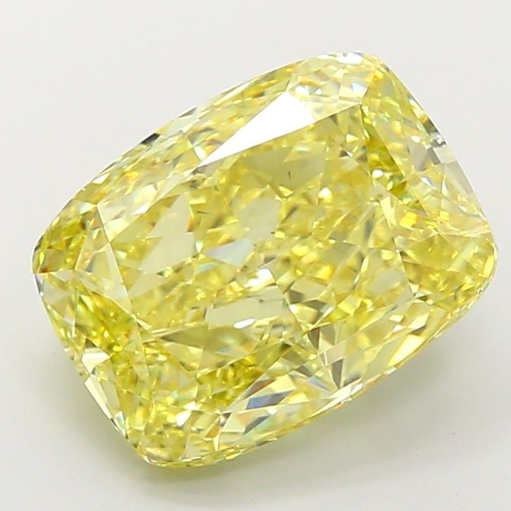 Loose Diamond - CUSHION MODIFIED 10.0ct Fancy Intense Yellow VS2: Loose Diamond - CUSHION MODIFIED 10.0ct Fancy Intense Yellow VS2 Source: This is a real non-mined Diamond that has been grown in a lab Shape: CUSHION MODIFIED Carats: 10.0 Color: Fancy Intense Yellow 