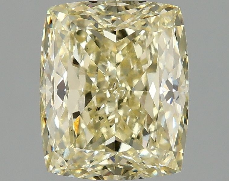 Loose Diamond - CUSHION MODIFIED 2.1ct Fancy Yellow VS2: Loose Diamond - CUSHION MODIFIED 2.1ct Fancy Yellow VS2 Source: This is a real non-mined Diamond that has been grown in a lab Shape: CUSHION MODIFIED Carats: 2.1 Color: Fancy Yellow Certification: IGI