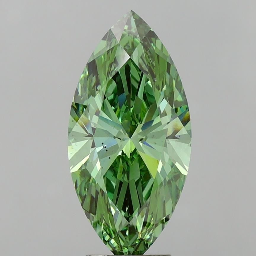 Loose Diamond - MARQUISE 4.69ct Fancy Vivid Green VS2: Loose Diamond - MARQUISE 4.69ct Fancy Vivid Green VS2 Source: This is a real non-mined Diamond that has been grown in a lab Shape: MARQUISE Carats: 4.69 Color: Fancy Vivid Green Certification: IGI Vid