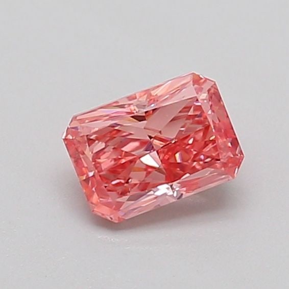 Loose Diamond - RADIANT 0.51ct Fancy Vivid Pink VS2: Loose Diamond - RADIANT 0.51ct Fancy Vivid Pink VS2 Source: This is a real non-mined Diamond that has been grown in a lab Shape: RADIANT Carats: 0.51 Color: Fancy Vivid Pink Certification: IGI Video: