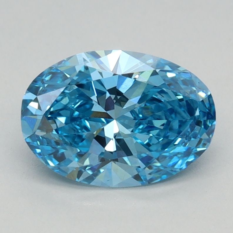 Loose Diamond - OVAL 0.96ct Fancy Vivid Blue VVS2: Loose Diamond - OVAL 0.96ct Fancy Vivid Blue VVS2 Source: This is a real non-mined Diamond that has been grown in a lab Shape: OVAL Carats: 0.96 Color: Fancy Vivid Blue Certification: IGI Video: